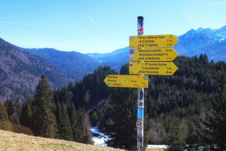 hiking trail navigation